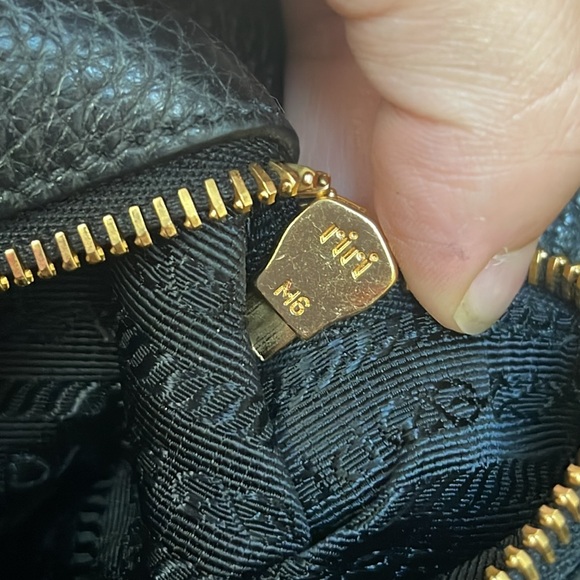 Prada Vitello Phenix Leather Handbag in Black - Picture 14 of 14